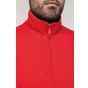 kariban Sweat-shirt col zippé red