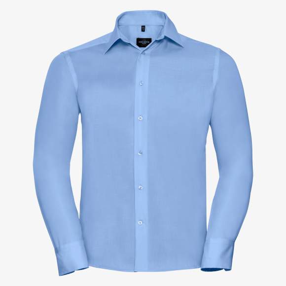 Men’s long sleeve tailored ultimate non-iron shirt Russell Collection