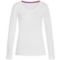 Stedman Claire V-neck Long Sleeve white