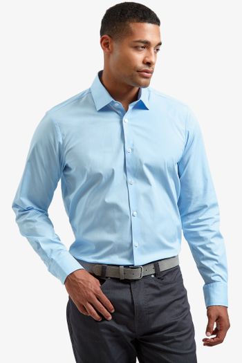 Image produit Chemise en popeline stretch à manches longues pour homme