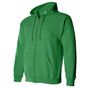 Gildan Adult Full Zip Hooded Sweatshirt vert irlande