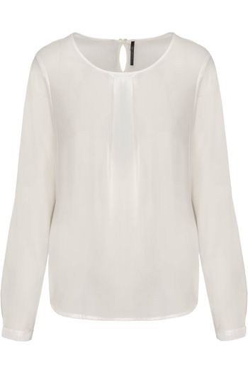 Image produit Blouse crêpe manches longues femme