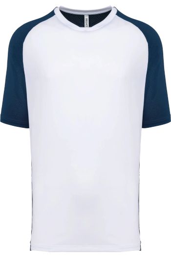 T-shirt de padel bicolore à manches raglan homme