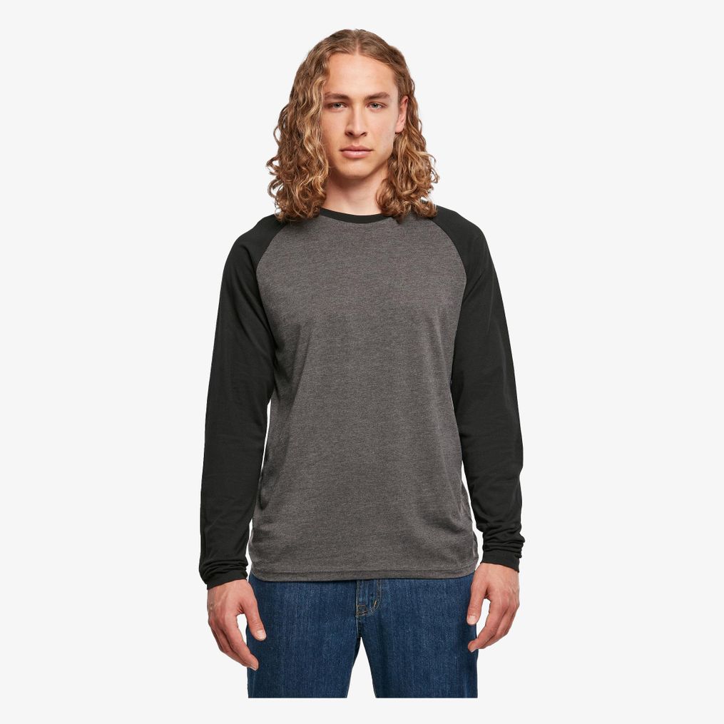 Contrast Raglan Longsleeve Build Your Brand Basic