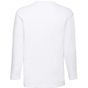 fruit of the loom Valueweight Long Sleeve T white