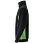 Velilla Sweat bicolore zippé black/lime