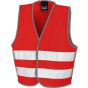 Result Junior enhanced visibility vest red