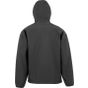 Result Recycled 3-layer printable hooded softshell black