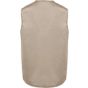 WK Designed To Work Gilet polycoton multipoches doublé unisexe beige