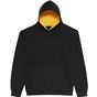 AWDis Just Hoods Kids Varsity Hoodie jet_black/gold