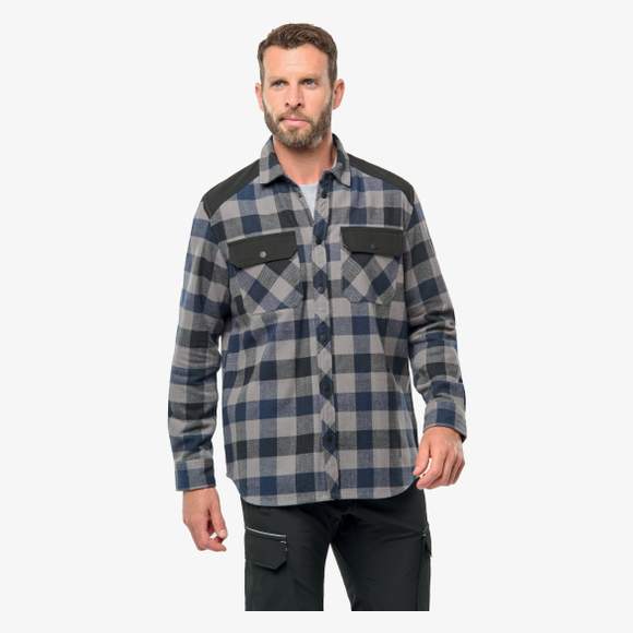 Chemise à carreaux avec poches homme  WK-Designed-To-Work