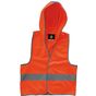 Korntex Gilet de sécurité pour enfant avec capuche signal_orange