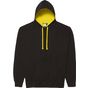 AWDis Just Hoods Varsity Hoodie jet_black/sun_yellow