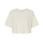 Bella Women's jersey crop tee vintage_white