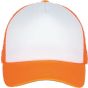 K-up Casquette trucker - 5 Panneaux white/fluorescent_orange