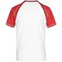 James&Nicholson Men´s Raglan-T white/red