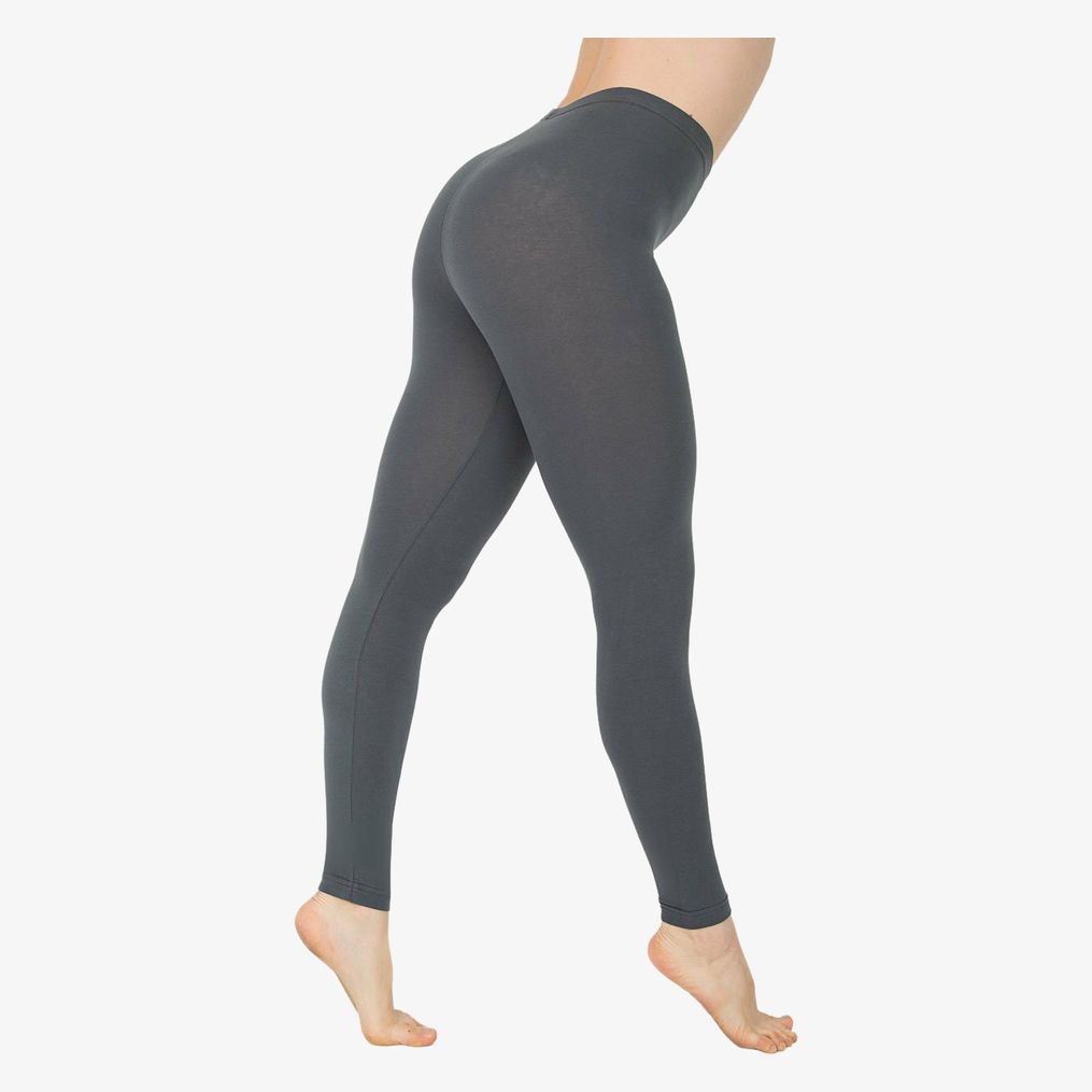 American Apparel Women's Cotton Spandex Jersey Legging, Asphalt, X-Small at   Women's Clothing store