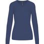 Kariban Pull col V femme deep_blue
