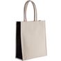 Kimood Sac cabas en coton / jute - 23 L natural/black