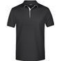 James&Nicholson Men´s Polo Single Stripe - black/white - 3XL