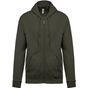 Kariban Sweat-shirt zippé capuche  dark_khaki