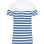 Kariban T-shirt marin col rond Bio femme white/royal_blue_stripe