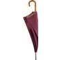 Kimood Parapluie mât en bois burgundy/beige