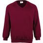 Maddins Sweat-shirt col V Coloursure™ burgundy