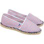 kariban Espadrilles unisexe striped_blue/white/red