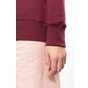 kariban Sweat-shirt BIO col rond manches raglan femme  wine_heather