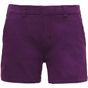 asquith & fox Short en coton coupe classique femme - purple - S