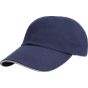 Result Junior heavy brushed cotton low profile cap navy/white