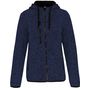 ProAct Veste capuche chinée femme navy_melange