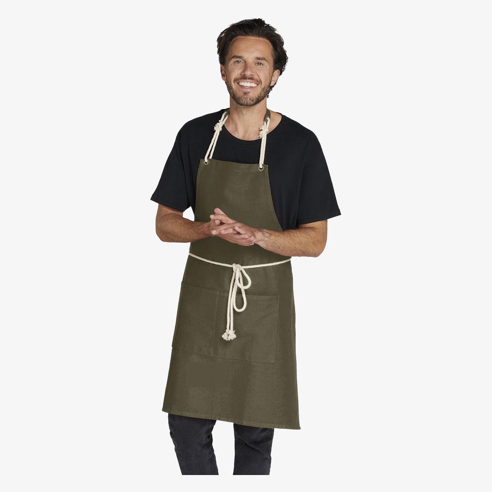 Corsica - Cord Bib Apron with Pocket SG Accessories - Bistro