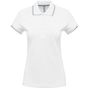 Kariban Polo manches courtes femme white/sky_blue/light_grey