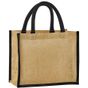 westfordmill Tote bag midi en jute amidonné naturel natural/black