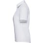 Russell Chemise en Popeline Polyester/Coton classique courtes allongées Femme white