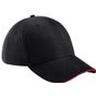 Beechfield Casquette Athleisure à 6 panneaux black/classic_red
