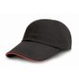 result Brushed Cotton Drill Cap black/red