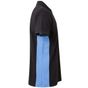 Velilla Polo bicolore manches courtes black/sky_blue