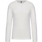 Kariban T-shirt homme manches longues encolure ronde white