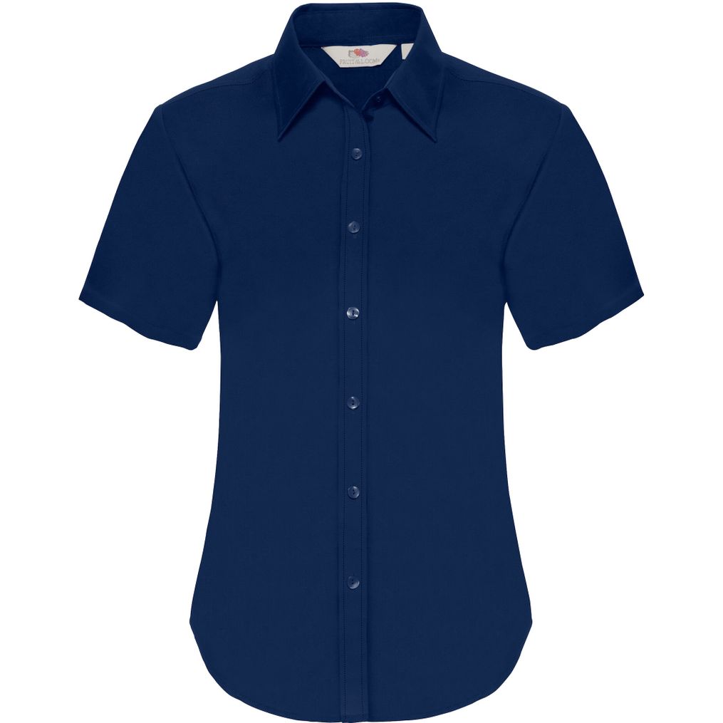 Short Sleeve Oxford Shirt Lady-Fit fruit of the loom