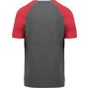 ProAct T-shirt triblend bicolore sport manches courtes unisexe grey_heather/sporty_red_heather
