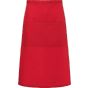 karlowsky Bistro apron basic with pocket red