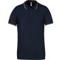Kariban Polo maille piquée manches courtes homme navy/wine/white
