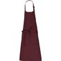Kariban Tablier avec poche en coton Bio dark_cherry