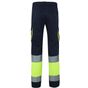 Velilla Pantalon multipoches bicolore haute visibilité navy/fluo_yellow