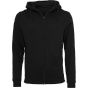 Build Your Brand Heavy Zip Hoody black