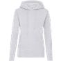 fruit of the loom Ladies classic hooded sweat heather_grey