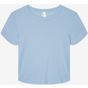 Bella Women's micro rib baby tee solid_baby_blue_blend